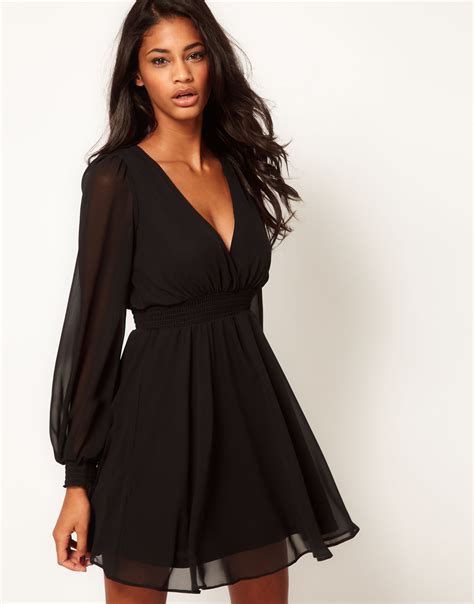 pretties' closet: ASOS Wrap Dress With Long Sleeves