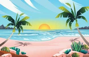 Beach Vector Background