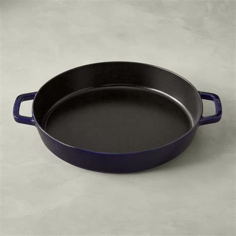 Staub Double-Handled Cast-Iron Skillet, 13", Sapphire | Williams Sonoma Enameled Cast Iron ...