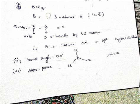 For each Molecule (1-11) Determine the A) hybridization, B) bond angle and C) whether the ...