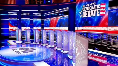 NBC News Democratic Debate Stage Design Gallery