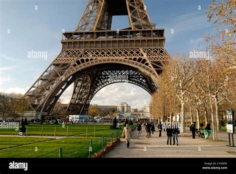 The Eiffel Tower, Champ de Mars, Paris Stock Photo - Alamy