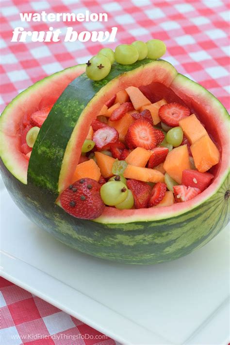 Watermelon Fruit Bowl - Kid Friendly Things to Do