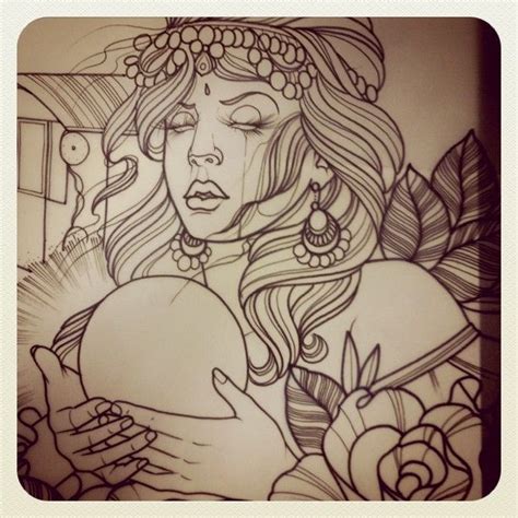 gypsy/crystal ball | Tattoo Art | Pinterest | Tattoos, Tattoo flash art ...