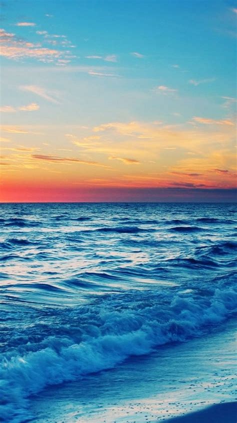 Ocean Sunset Phone Wallpapers on WallpaperDog