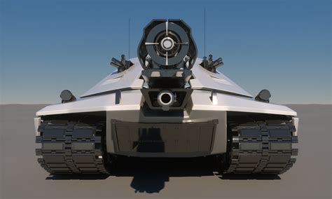 Sci-Fi Future Tank Concept 3D model | CGTrader