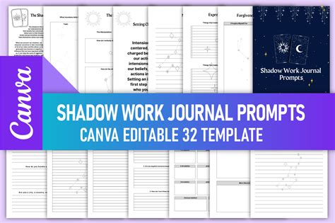 Shadow Work Journal Prompts for Canva Graphic by rahimaartwork077 · Creative Fabrica