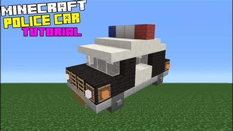 Minecraft Tutorial: How To Make A Police Car - YouTube