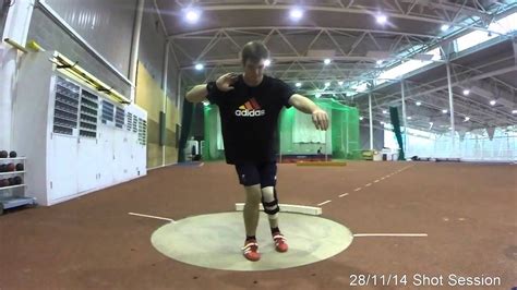 Shot Put Drills With Standing & Full Throws - YouTube