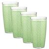 Kraftware Fishnet 22 oz. Mist Green Insulated Drinkware (Set of 4 ...