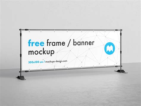 Free banner frame mockup on Behance