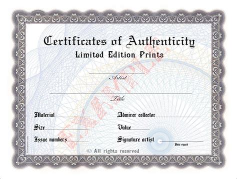 Certificat Dauthenticit Vierge A Imprimer | The Best Porn Website