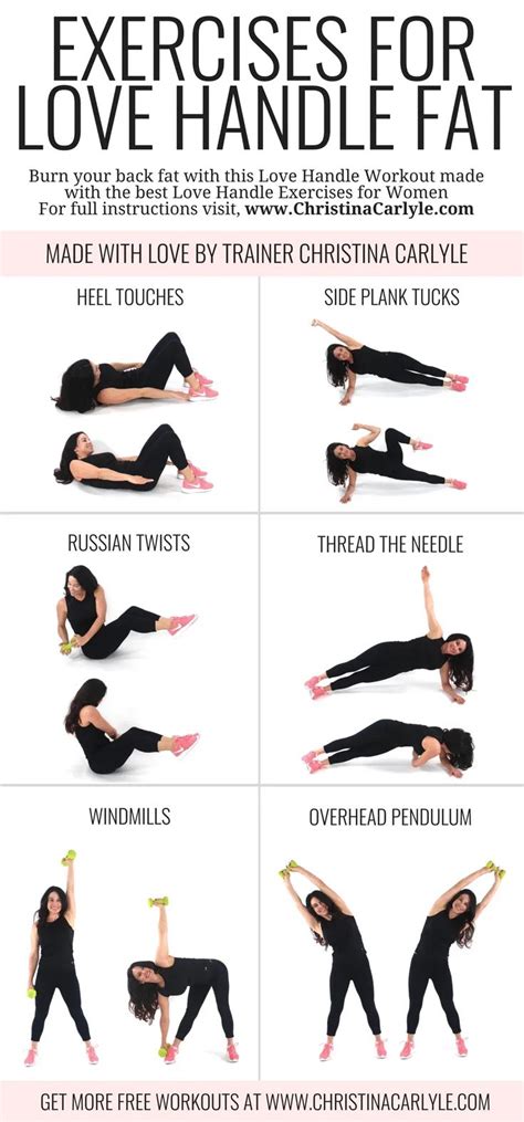 Exercises that Get Rid of Love Handles and Slim the Low Back and Waist ...