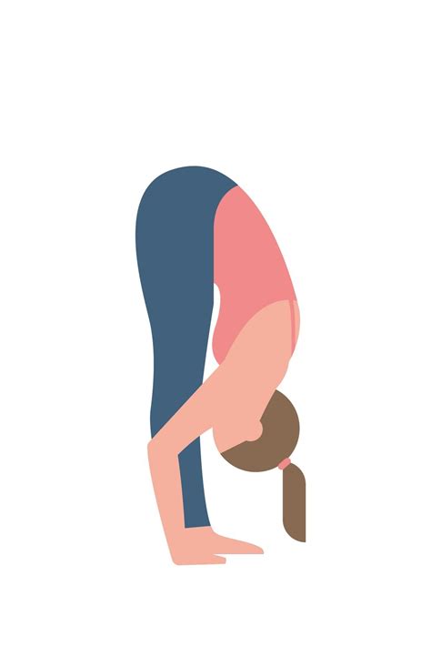 Forward fold yoga pose / Minimalist yoga art print / Gift for | Etsy | Yoga illustration, Yoga ...