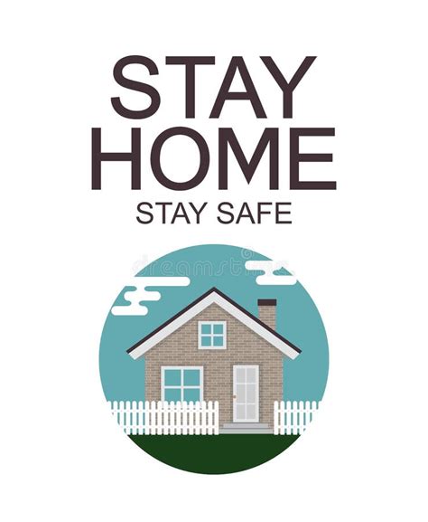 Stay Home. Stay Safe Poster Awareness Social Media Campaign and Coronavirus Prevention Stock ...