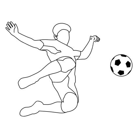 Football Line Drawing Football Line Drawing Illustrat - vrogue.co