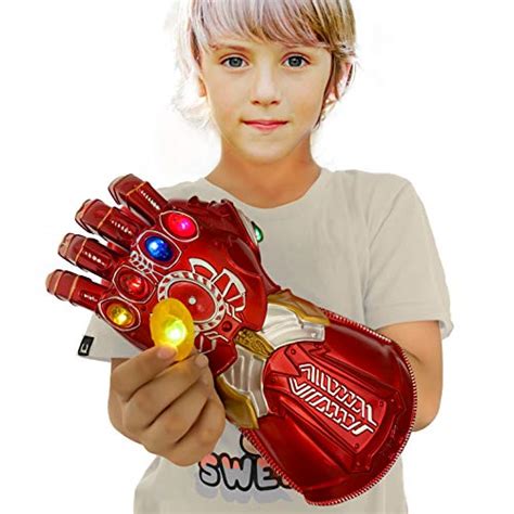 New Iron man Infinity Gauntlet for Kids, Iron Man Glove LED with ...