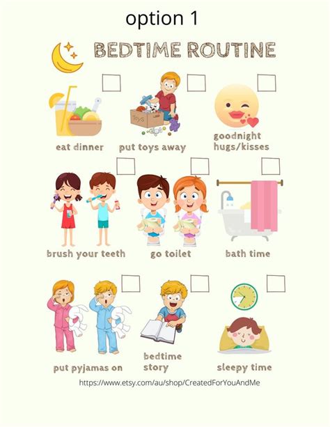 This item is unavailable | Etsy | Bedtime routine chart, Bedtime ...