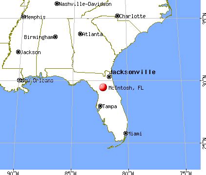 McIntosh, Florida (FL 32664, 32667) profile: population, maps, real ...