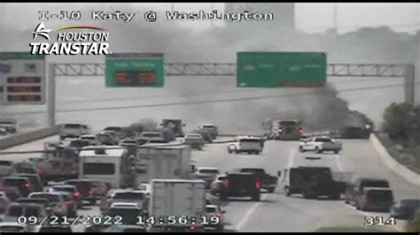 Katy Freeway closure at Washington due to vehicle fire | khou.com