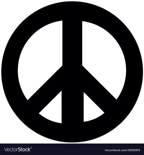 Hippie peace symbol Royalty Free Vector Image - VectorStock