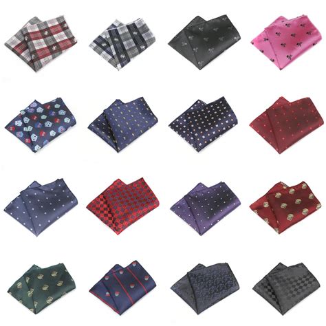 KR1328 New Men's Polyester Silk Handkerchiefs Pocket Squares Mixed ...