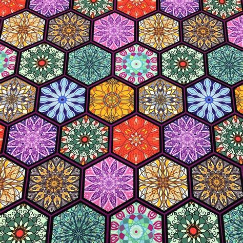 Traditional Hexagon Fabric With Authentic Moroccan Upholstery | Etsy