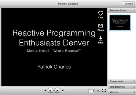 Reactive Programming Enthusiasts Presentation – patrick charles