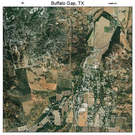 Aerial Photography Map of Buffalo Gap, TX Texas