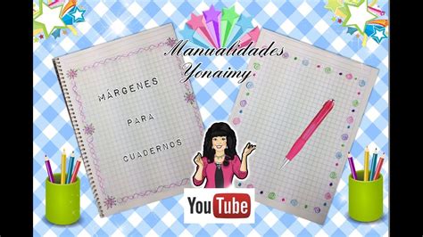 MARGENES O MARCOS PARA LIBRETAS HECHOS CON PLUMAS DE COLORES (4). - YouTube