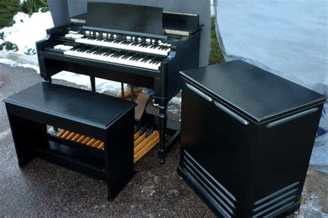 BEAUTIFUL HAMMOND EBONY B-3 ORGAN & LESLIE 44W SPEAKER ! B3 | eBay