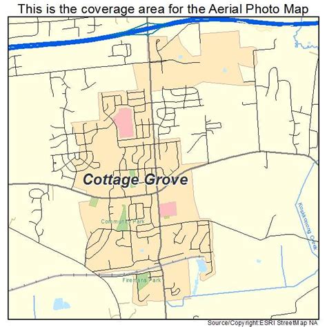 Aerial Photography Map of Cottage Grove, WI Wisconsin