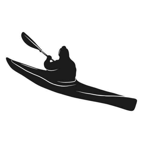 Awesome kayak silhouette - Transparent PNG & SVG vector file