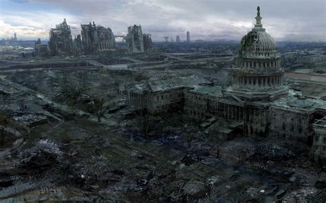 video, Games, Ruins, Post apocalyptic, Artwork, Fallout Wallpapers HD / Desktop and Mobile ...