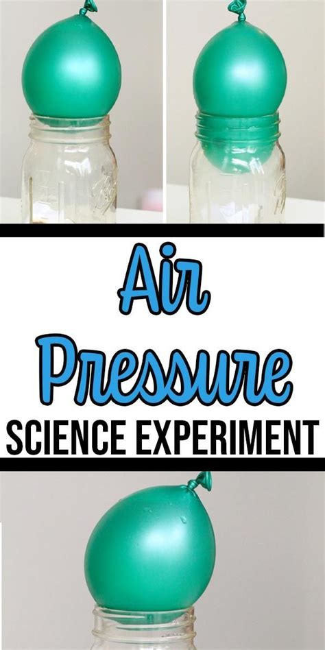 Balloon Air Pressure Experiments for Kids | Science activities for kids ...