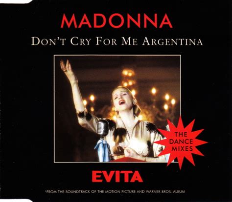 Madonna – Don't Cry For Me Argentina (The Dance Mixes) – CD (CD2 ...