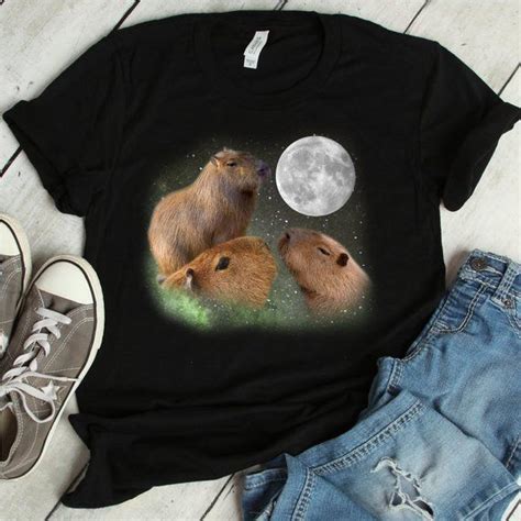 Three Moon Capybaras Shirt | capybara, capybara shirt, capybara t-shirt, capybara t shirt ...