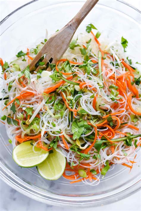 This light and fresh Asian salad filled with cucumber, carrot and bean ...