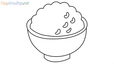 How To Draw Rice Step by Step - [6 Easy Phase] - [Emoji]