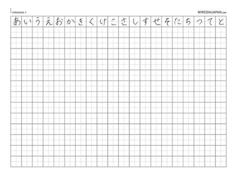 Wired Kana: Hiragana and Katakana Practice Sheet - 1 | Flickr