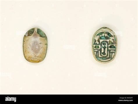 Scarab: Nefera with Hieroglyphs (kA-signs, xaw) - Middle Kingdom–Second Intermediate Period ...