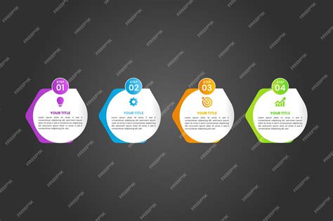 Premium Vector | Modern colorful infographic steps vector