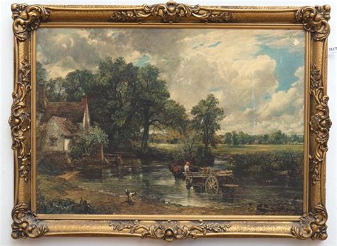 Sold at Auction: John Constable, JOHN CONSTABLE The Hay Wain reproduction print