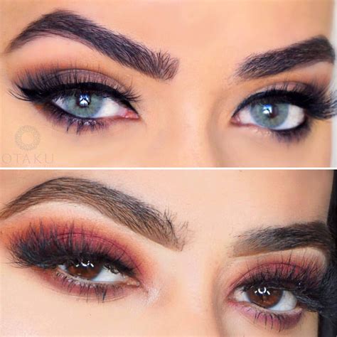 BEFORE & AFTER – Solotica & Otakulens By Billionaire Beauties | Contact lenses for brown eyes ...