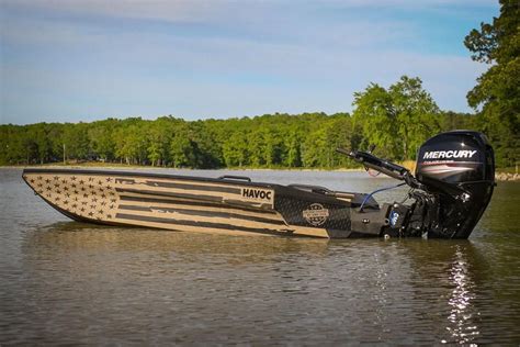 Bad to the bone Havoc duck boat | Duck hunting boat, Duck boat, Bass boat