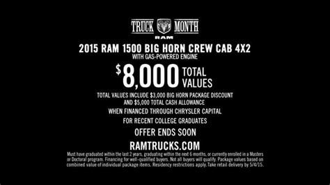 2015 Ram 1500 TV Spot, 'Ram Truck Month: Lead' - iSpot.tv