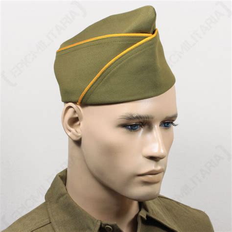 WW2 US PX TYPE GARRISON CAP - CAVALRY - Repro Military Army USA American Hat New | eBay