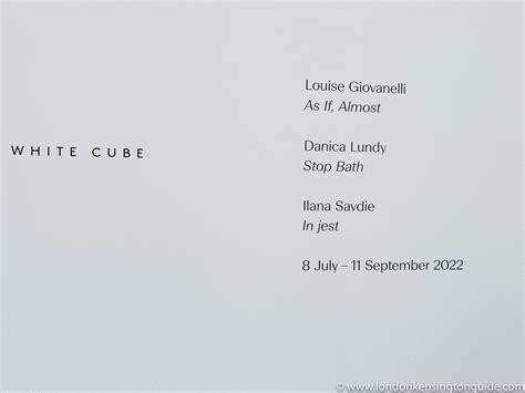 Art, Culture, And Creativity: A Visit to White Cube In Bermondsey - London Kensington Guide