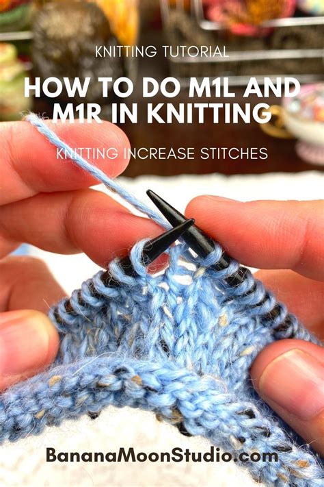 How to M1L and M1R in Knitting | Knitting tutorial, Easy knitting patterns, Knitting