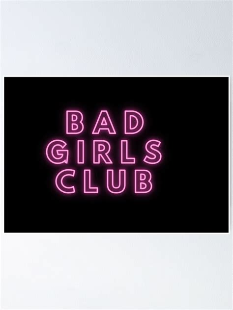 "Bad Girls Club logo" Poster for Sale by KushKenz-Art | Redbubble